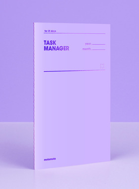 韩国正品motemote 学习工作单月任务管理计划本31天TASK MANAGER