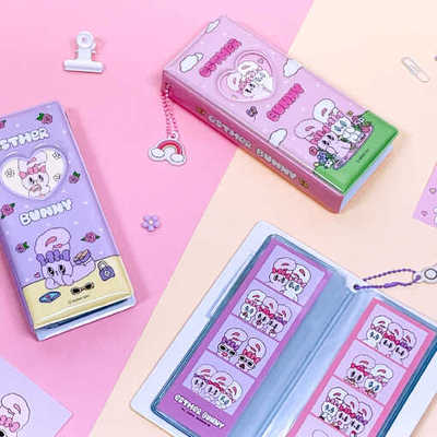 韩国正品EstherBunny艾丝乐小兔联名卡册4切人生四格追星小卡相册