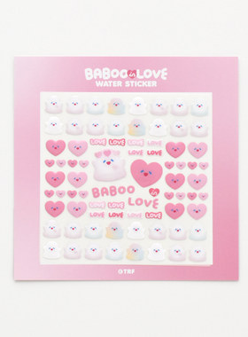 韩国正品RICO 手机iPad电脑幽灵贴画爱心水晶防水贴纸BABOO LOVE