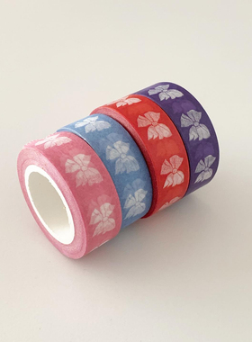 韩国正品popo factory 蝴蝶结美纹花纹手帐装饰贴纸质胶带 Ribbon