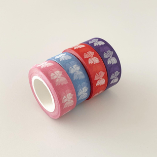 韩国正品popo factory 蝴蝶结美纹花纹手帐装饰贴纸质胶带 Ribbon