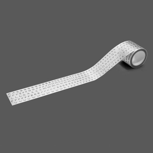 韩国正品glen 美纹手帐装饰模切贴纸胶带1卷 宽版字母/烫银小物件