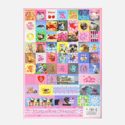 韩国正品thence 手帐数码咕卡可爱键盘装饰贴纸Keyboard Sticker