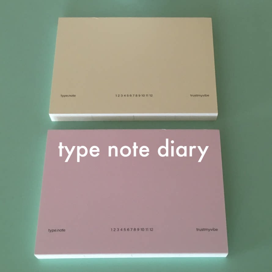 韩国正品Trust My Vibe 心灵便签6个月手账笔记日记本diy周计划本