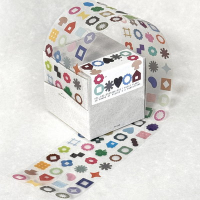 韩国正品flagg 形状标签贴美纹花纹手帐装饰贴纸胶带ROLL LABEL