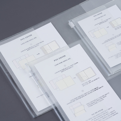 韩国正品ANALOG KEEPER拉链日记本收纳封面套A6B6/Long PVC Cover