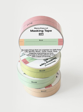 韩国正品OAB 彩色标签标记贴美纹纸质胶带masking tape 069-073