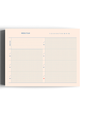 iplaybox日本 周计划便签纸备忘记录册1周1页记事本WEEKLY PLAN