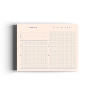 iplaybox日本 周计划便签纸备忘记录册1周1页记事本WEEKLY PLAN