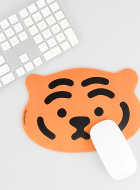 韩国正品Muziktiger 趴平老虎装饰电脑鼠标垫垫子PVC mouse pad