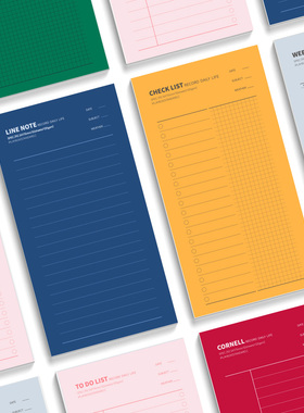 iplaybox日本 口袋本便携短期周计划本速记本核对清单待办记事本