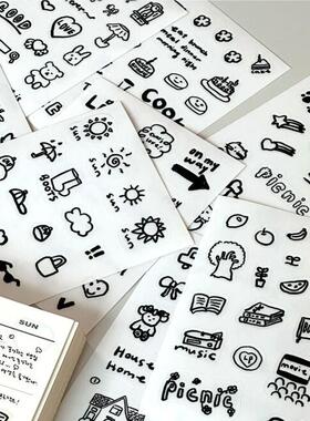 韩国正品MAZZZZY 手帐日记物品装饰贴纸包9张object sticker pack