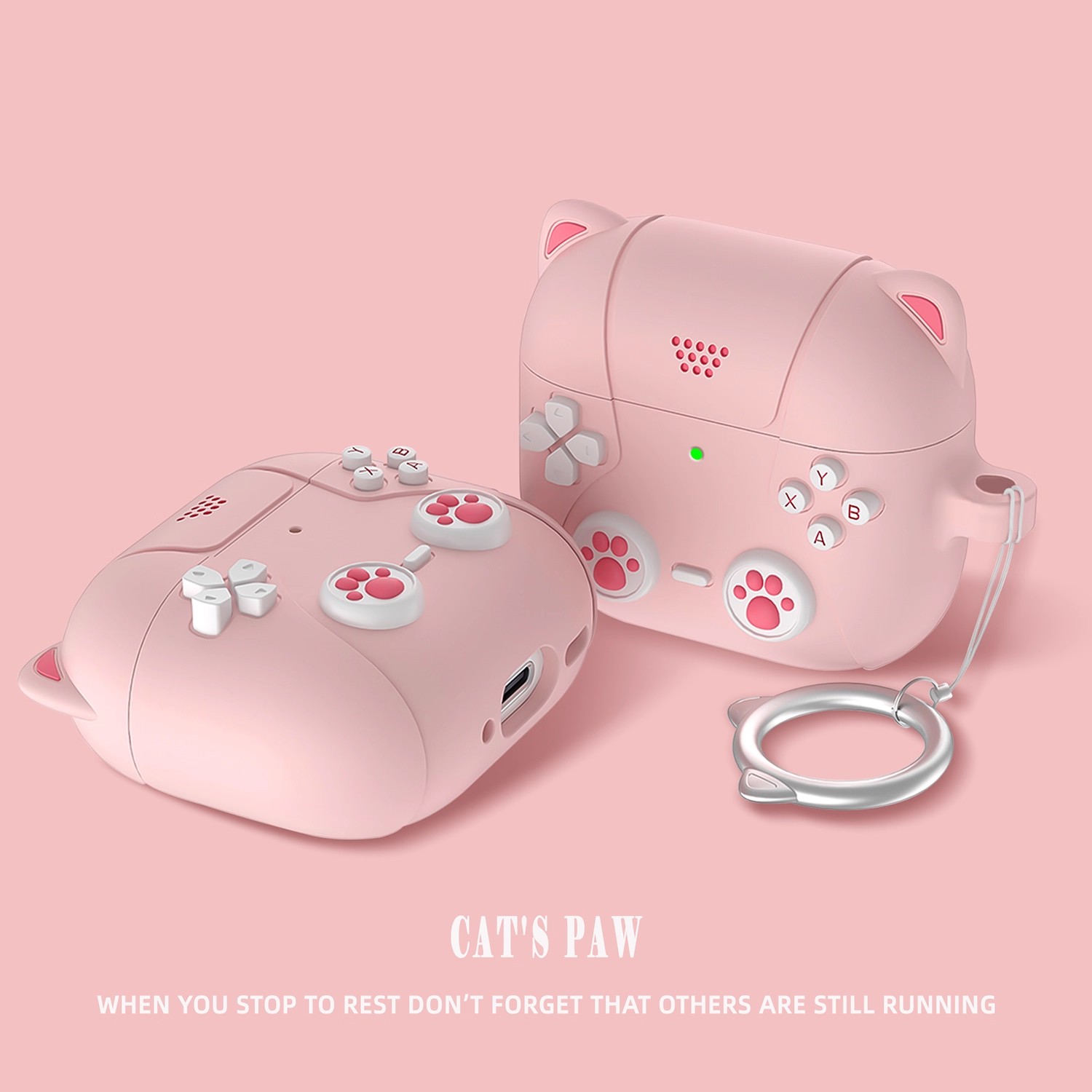 适用airpodspro3代保护套airpods4保护壳airpodpro2耳机壳airpod2pro蓝牙airpord3苹果ipods二代盒猫掌游戏机