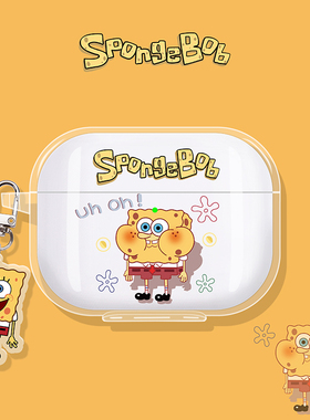 适用倍思m3s保护套w04耳机壳mc1pro蓝牙bc1耳机套bs2lite保护壳mp1/wm02/as01/m2s/bs1nc/bp1/e3/e10海绵宝宝