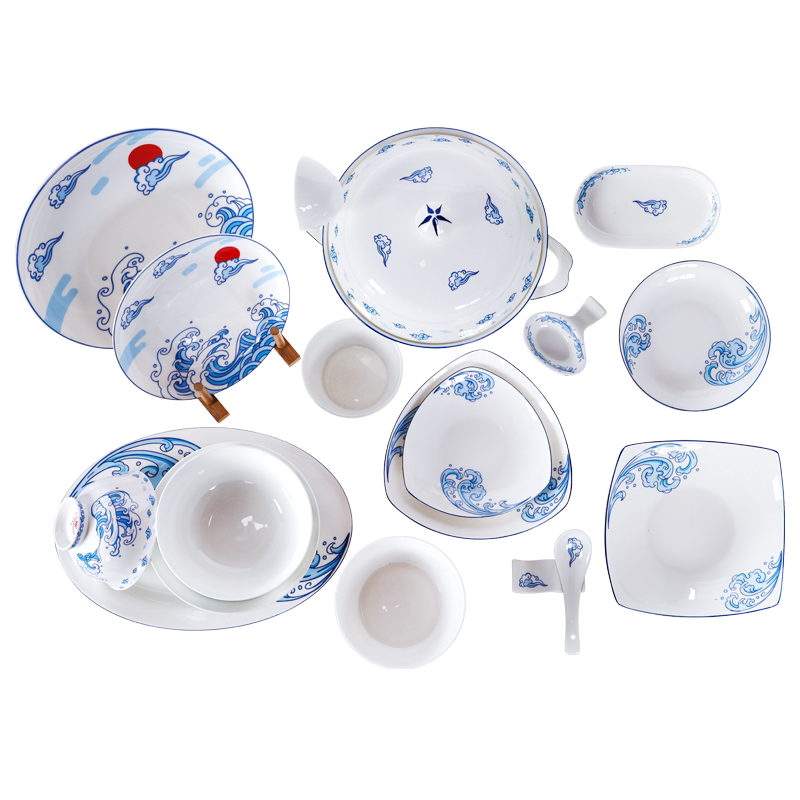 一品唐中国风陶瓷碟子餐具套装