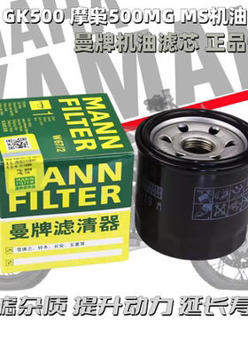 适用高金GK500 摩枭500MG MS摩托车机油滤清器 机油格 机滤 滤芯