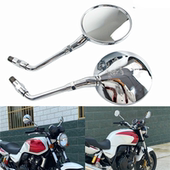 适用本田CB400 复古大视野倒车后视镜反光镜 代新款 Vtec特 CB1300