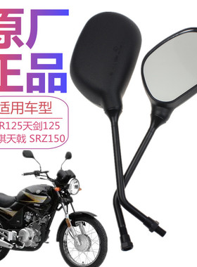 适用于雅马哈YBR125天剑125 劲豹150天琪天戟 srz150后视镜反光镜