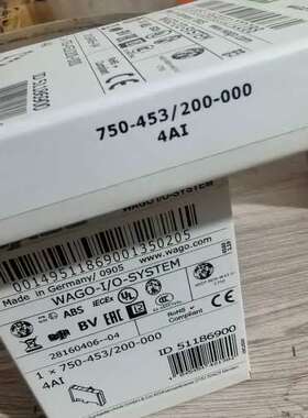wago万可模块750-453200-000议价