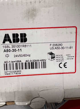A50-30-11 1SBL351001R8111 ABB全议价