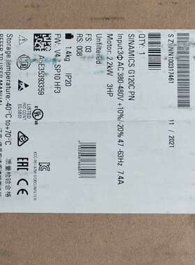变频器6SL3210-1KE15-8UF2,原标仅议价