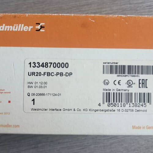 魏德米勒 模块UR20-FBC-PB-DP ，号:133(议价)