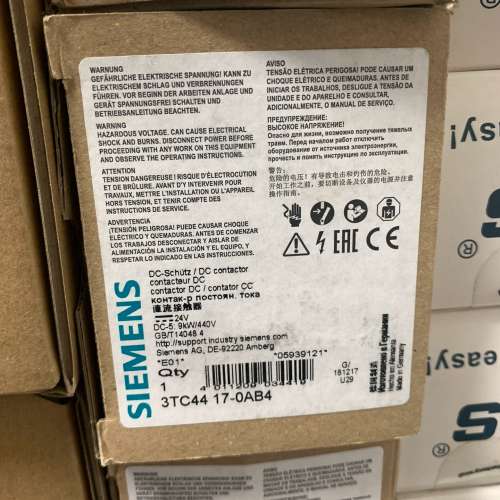 流接触器3TC44 17-OAB4议价