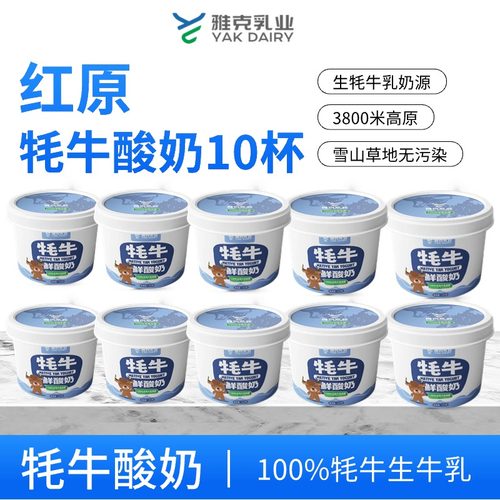 顺丰包邮红原雅克牦牛鲜酸奶发酵乳140克/杯（需冷藏）景区排队买