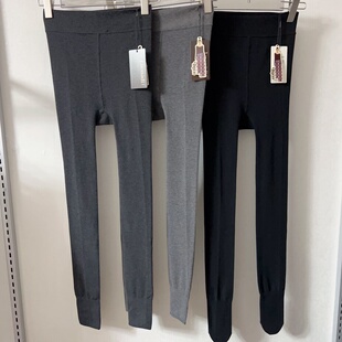 罗娜帝2025秋冬新款女士连裤袜弹力竖条纹不卷边不掉档显瘦洋气