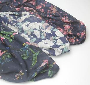 剪花提花雪纺布料 花色刺绣垂顺抗皱 连衣裙上衣裙子夏季服装面料