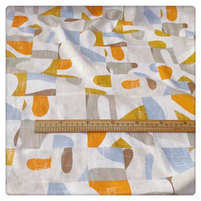 文艺格子亚麻棉垂顺透气