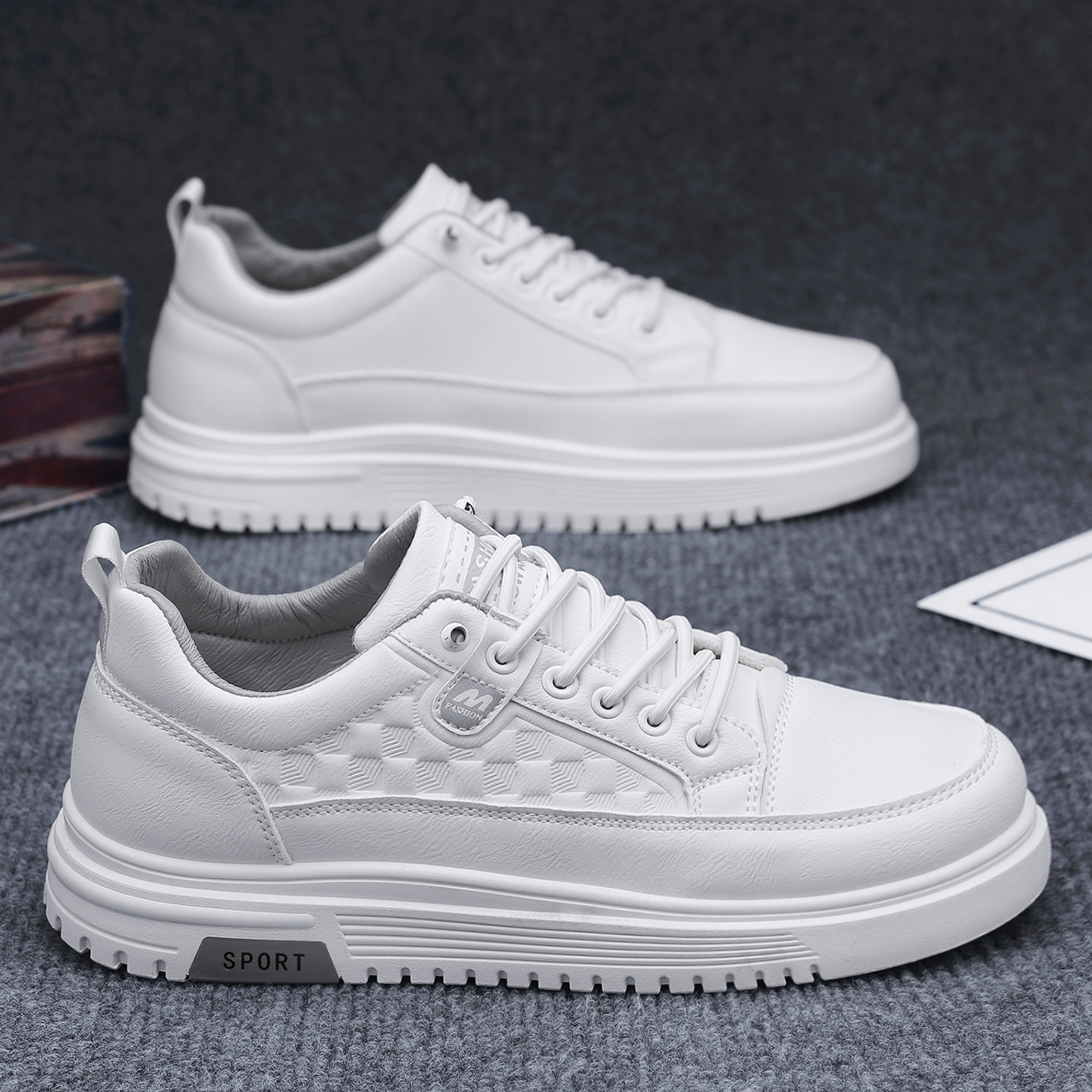 男鞋2026新款春季休闲运动防滑板鞋百搭上班通勤软底轻便小白潮鞋,流行男鞋,单鞋,淘宝优惠券,粉丝福利购,淘宝优惠卷