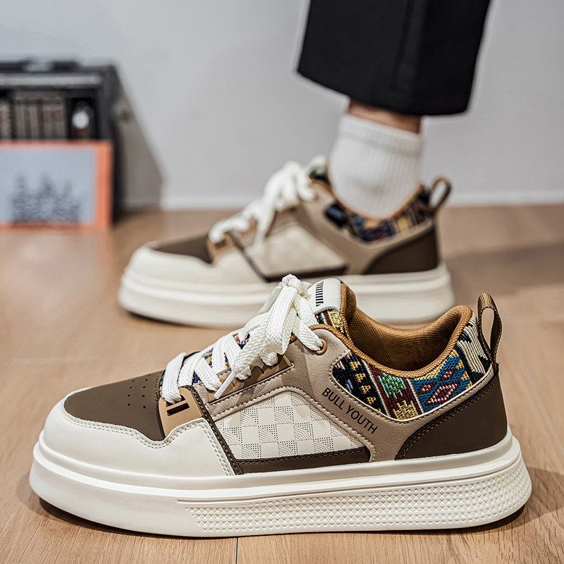 潮牌男鞋2026年新款冬季运动休闲板鞋潮流百搭厚底增高青少年潮鞋,流行男鞋,单鞋,淘宝优惠券,粉丝福利购,淘宝优惠卷