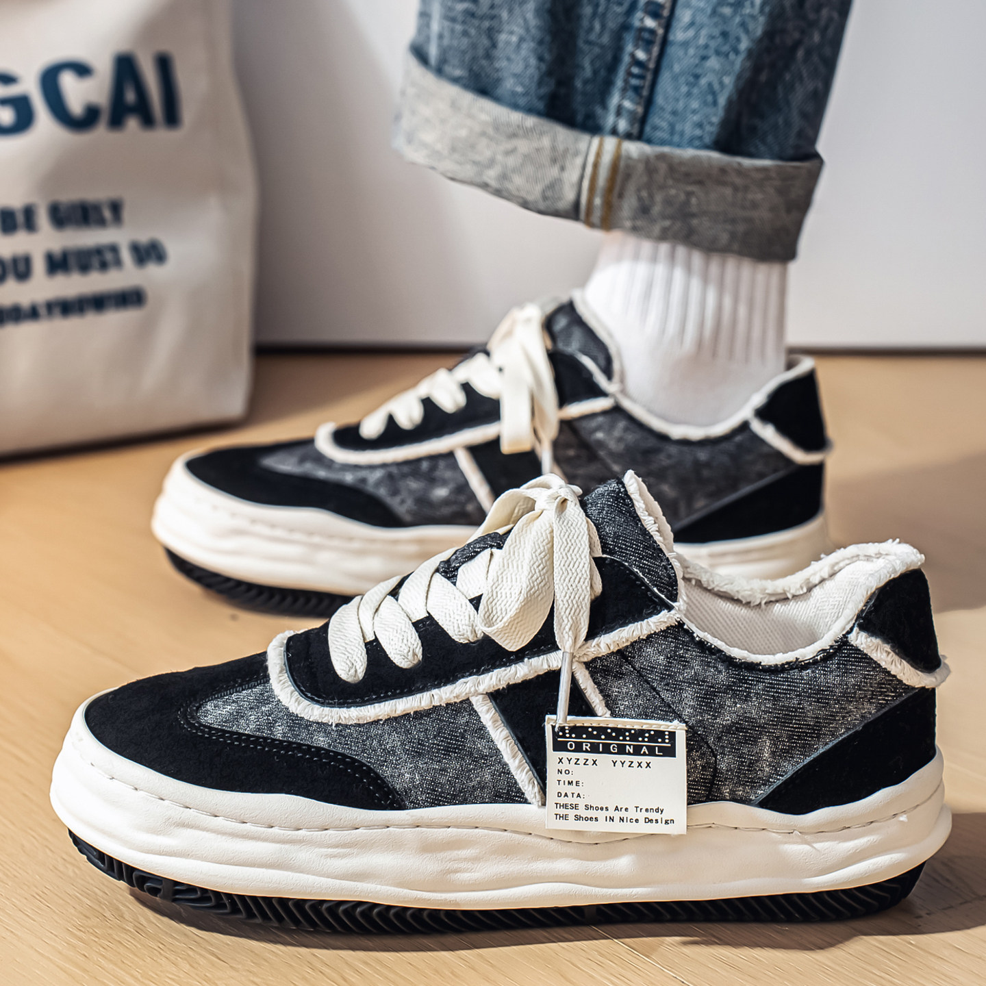 男鞋冬季2026新款百搭厚底增高运动板鞋学生休闲软底轻便帆布潮鞋,流行男鞋,单鞋,淘宝优惠券,粉丝福利购,淘宝优惠卷