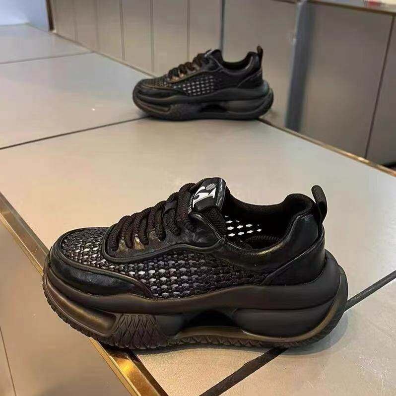 潮牌男鞋2026新款夏季网面运动休闲高级感老爹鞋网红户外跑步潮鞋