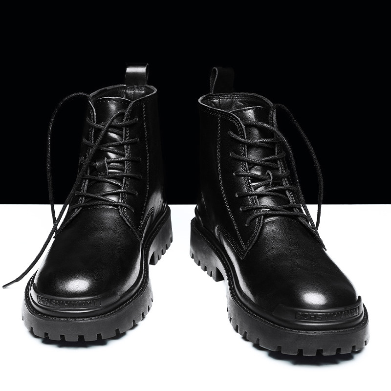 中高帮马丁靴男2021年新款皮靴英伦风秋冬季男鞋潮流机车工装潮靴在类目 流行男鞋, 靴子中 - 来自Buy2taobao.com提供专业的淘宝代购服务