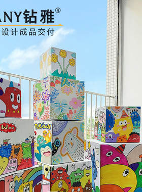亲子幼儿园活动手工DIY手绘kt箱