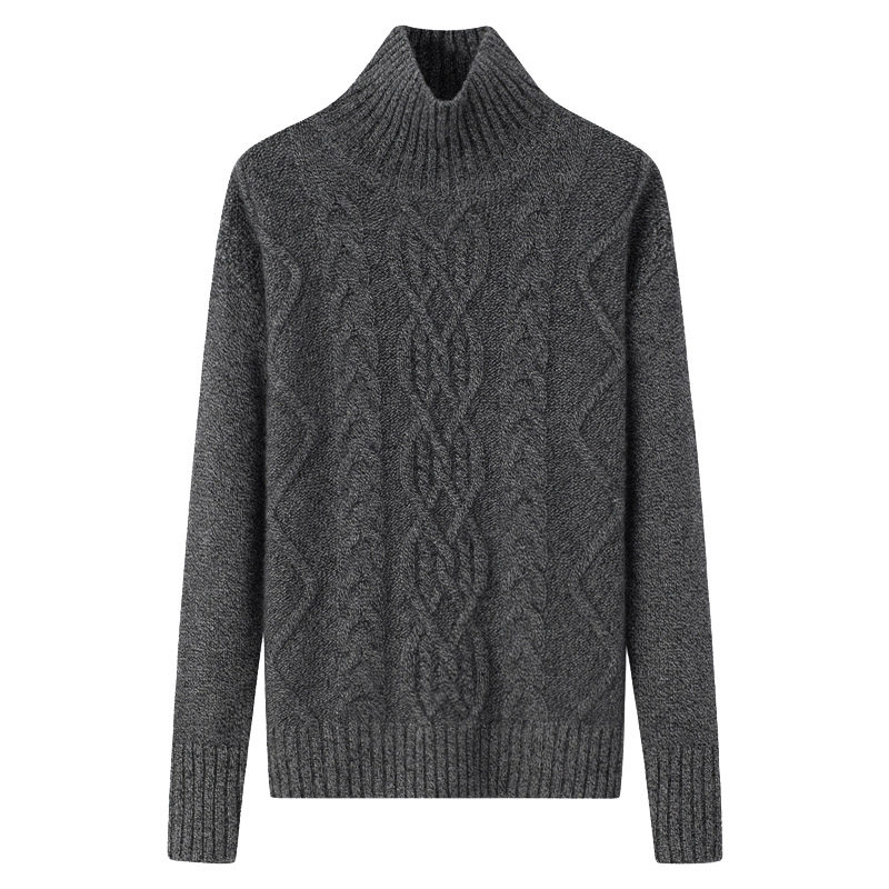 阿绒源100山羊绒加厚绞花女套衫半高立领针织衫花纱休闲保暖毛衣,女装/女士精品,羊绒衫,淘宝优惠券,粉丝福利购,淘宝优惠卷