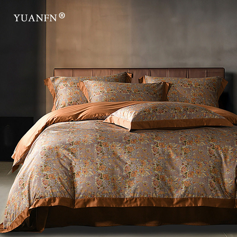 100支兰精天丝棉四件套新中式