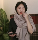 水溶羊绒人字纹驼粉色