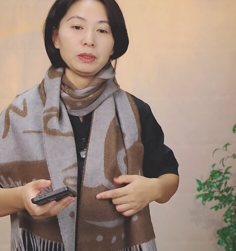 羊绒提花天马