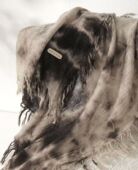 订单款 保暖高奢纯山羊绒色织扎染围巾披肩空调房外搭 春秋四季