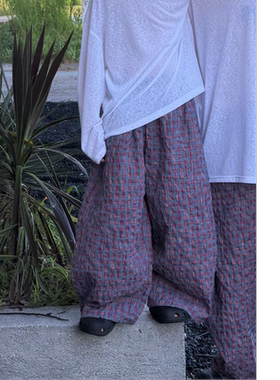 CHU YAO【薰衣草】夏季男童新款休闲裤防晒透气宽松抽绳长裤26137