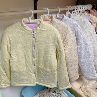 天然棉花手工绗缝女士纯棉花袄棉衣棉服秋冬