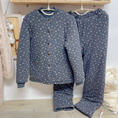 天然棉花纯手工绗缝女士棉袄棉衣棉服居家套装 棉裤 棉花袄