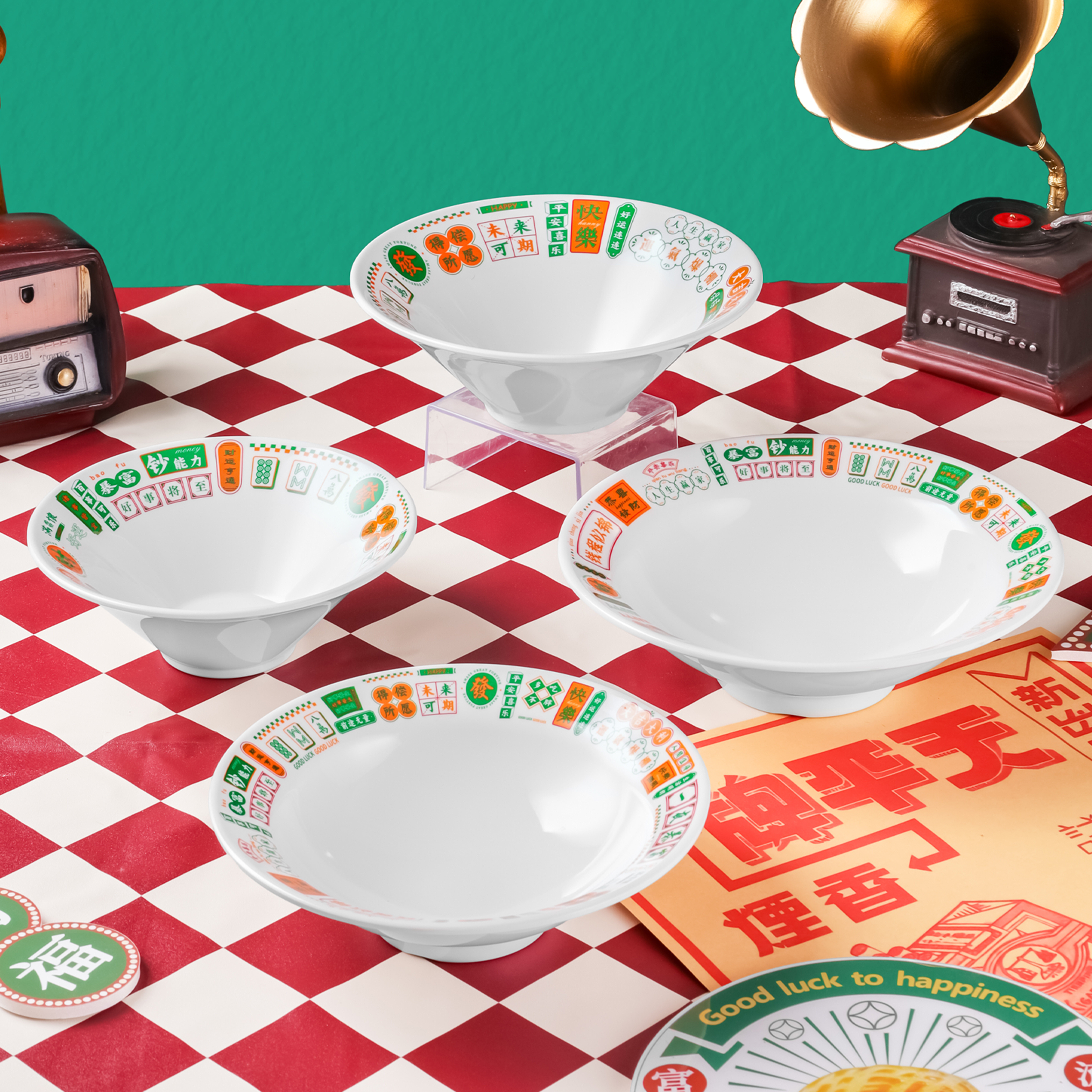 A5密胺港式国潮茶餐厅面碗麻辣烫碗汤碗米线牛肉面碗商用仿瓷餐具,餐饮具,盘,淘宝优惠券,粉丝福利购,淘宝优惠卷