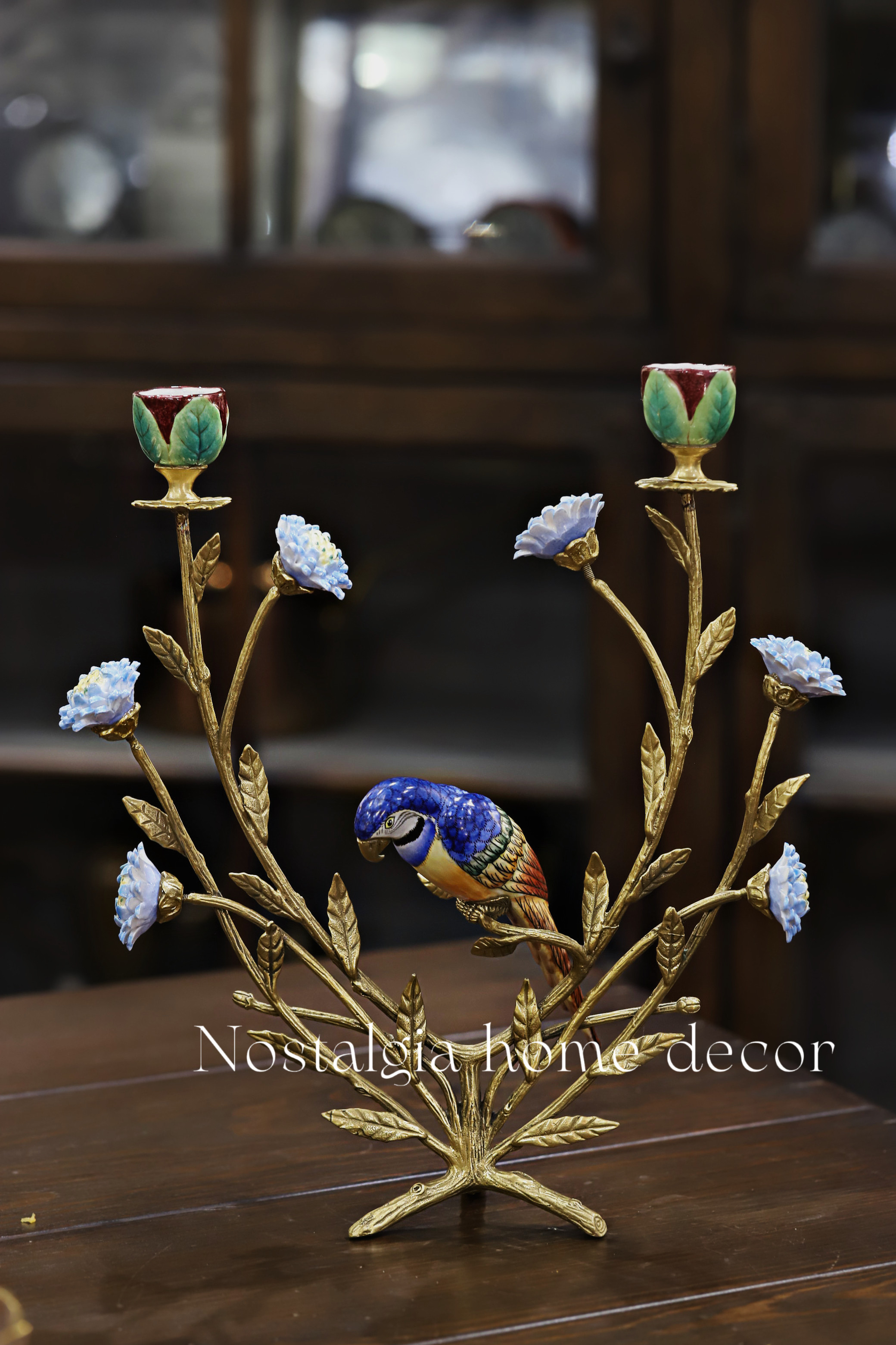 从今往后HomeDecor- CFHX20-羽落芳丛烛台
