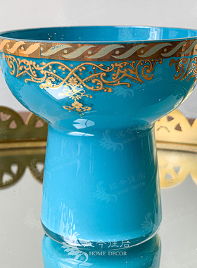 从今往后HomeDecor-JK08-1234-蓝色琉璃烛台