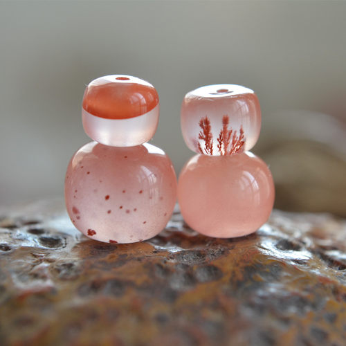 一物一图南红老型珠手串散珠配饰