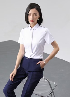 女款短袖长袖修身版衬衫商务时尚感面料很舒服免烫齐色齐码